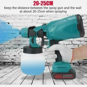 Cordless HVLP Paint Sprayer with 1000ml Container (Body Only)