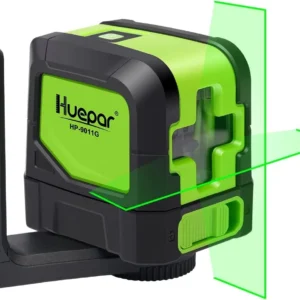 Huepar M-9011G Green Cross Line Laser Level – Self Levelling 110°